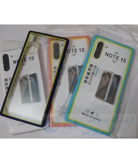 گارد ضدضربه گوشی سامسونگ مدل note 10 نوت 10 - ( کیفیت فوق العاده )  - دکمه رنگی note 10 plus